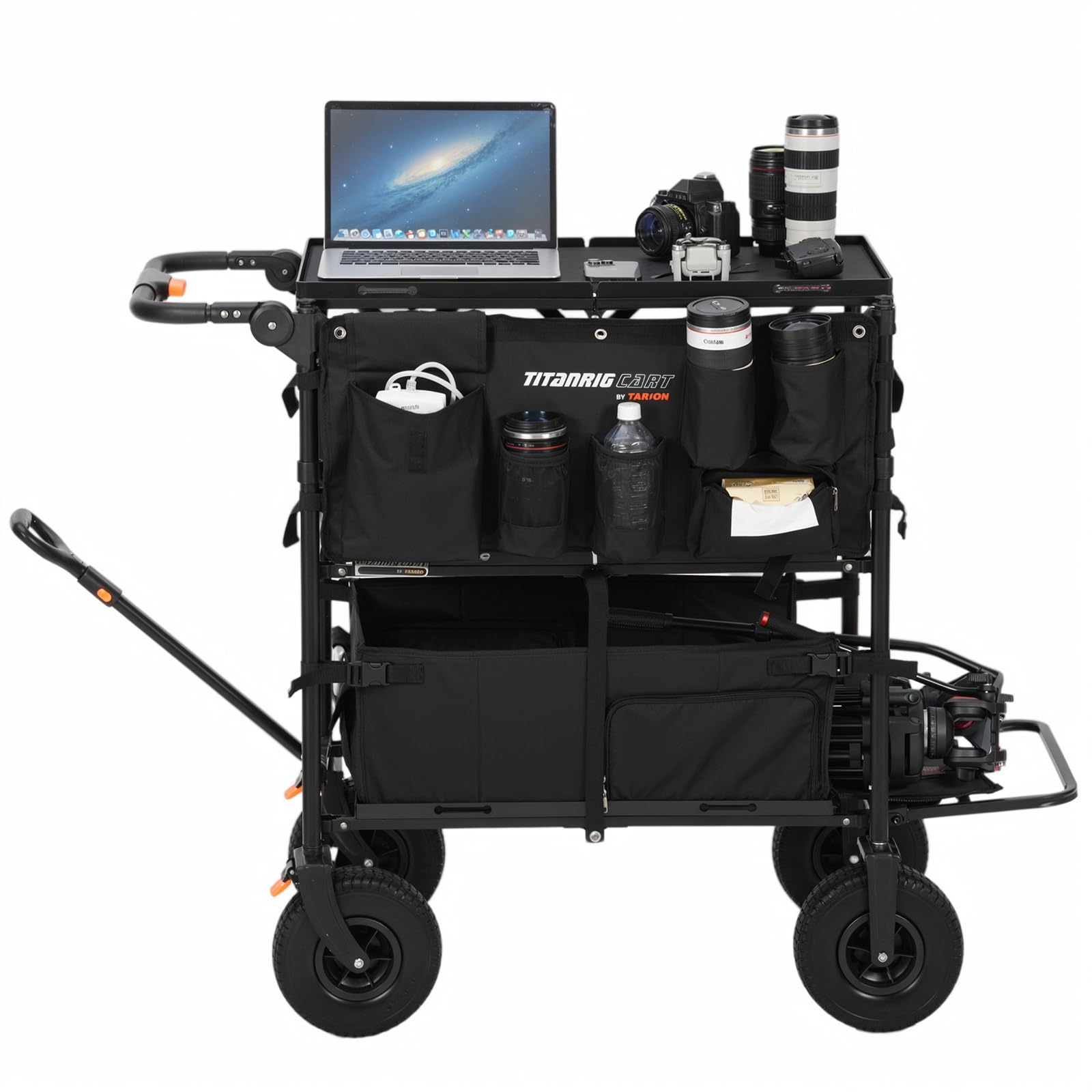 Amazon.com : Bundle-3 Items Setup: TARION Foldable Rolling Cart